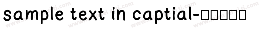 sample text in captial字体转换